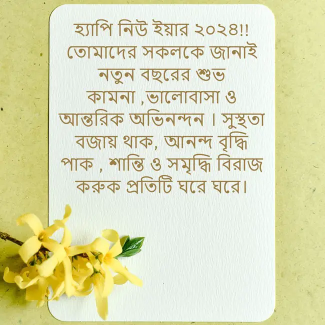বাংলায় হ্যাপি নিউ এয়ার