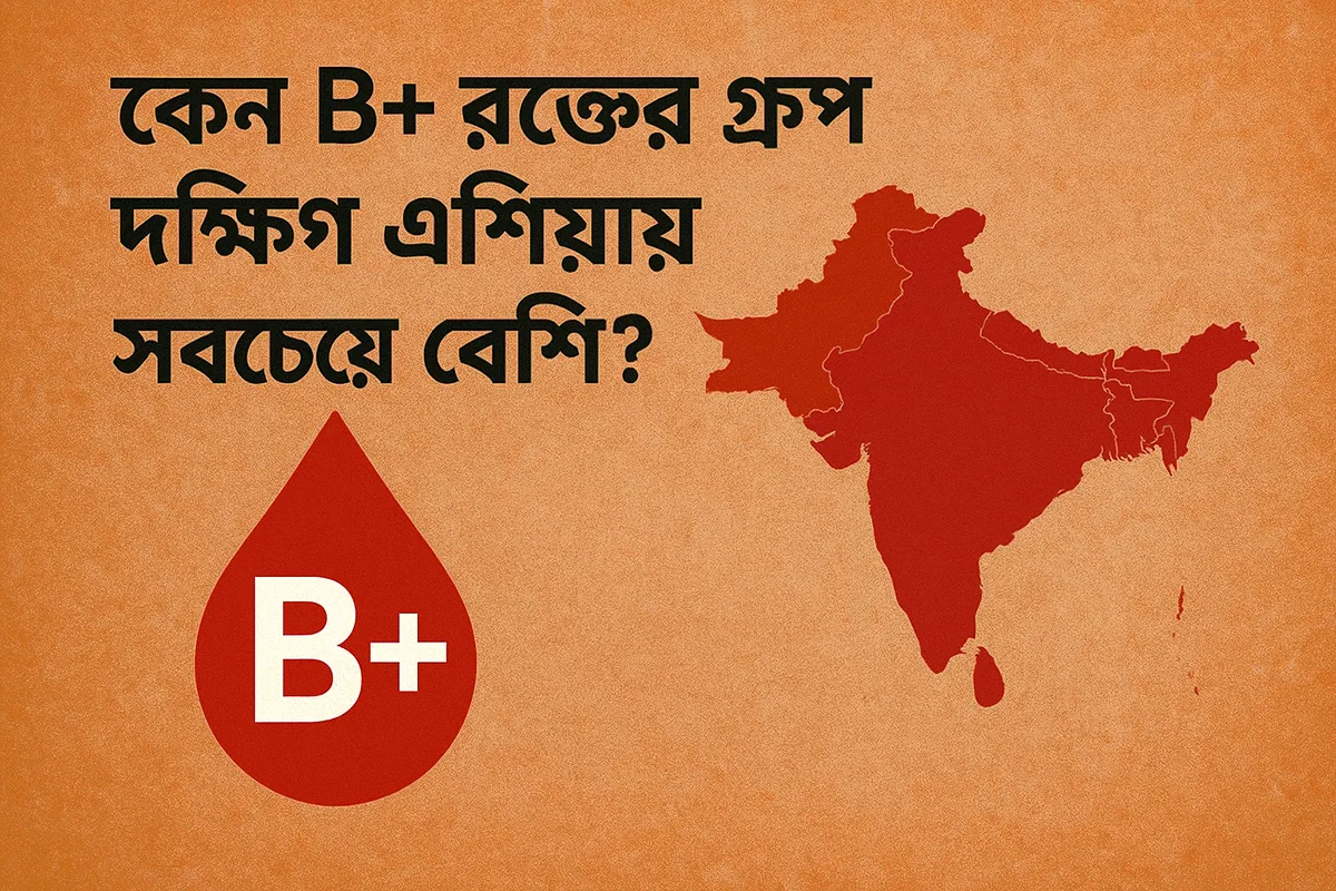 কেন B+ রক্তের গ্রুপ দক্ষিণ এশিয়ায় সবচেয়ে বেশি? জানুন বৈজ্ঞানিক কারণ